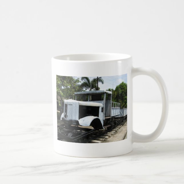 WW2 Military Train at the River Kwai Bridge Coffee Mug (Right)