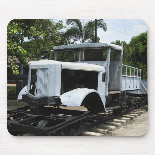 WW2 Military Train at the River Kwai Bridge Mouse Mat (Front)