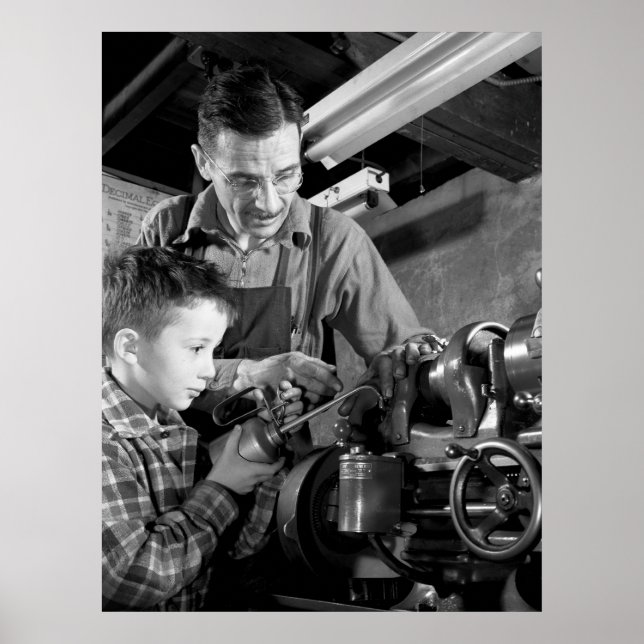 WW2 New Jersey Machine Shop, 1942 Poster (Front)