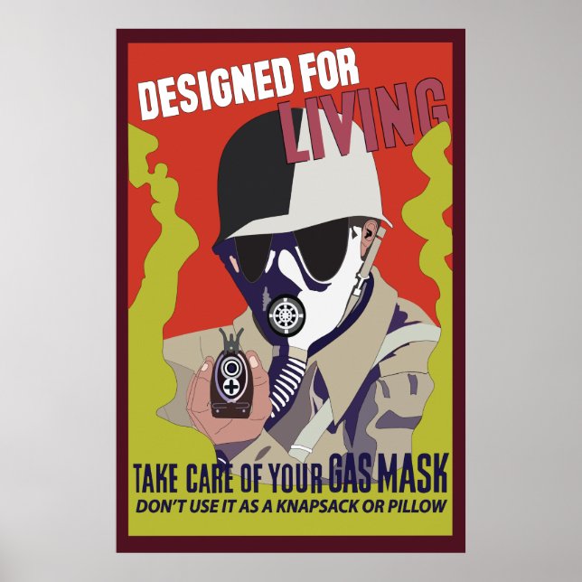 ww2 poster Take Care of your Gas Mask (Front)