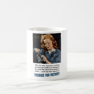 WW2 -- Produce For Victory! Coffee Mug