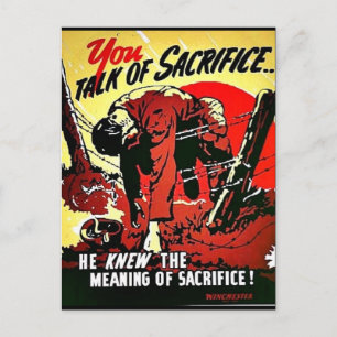 Ww2 Sacrifice Postcard