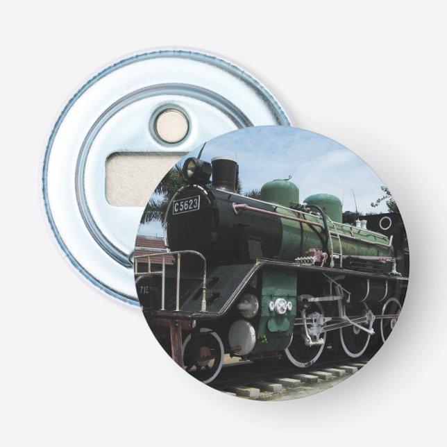 WW2 Steam Train at the River Kwai Bridge Bottle Opener (Front)