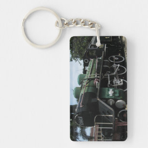 WW2 Steam Train at the River Kwai Bridge Key Ring