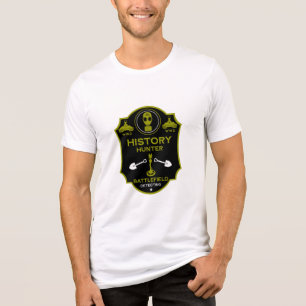 WW2 Trench Battlefield Metal Detectorist Tri-Blend Shirt