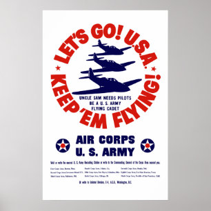 WW2 US Air Corps Poster