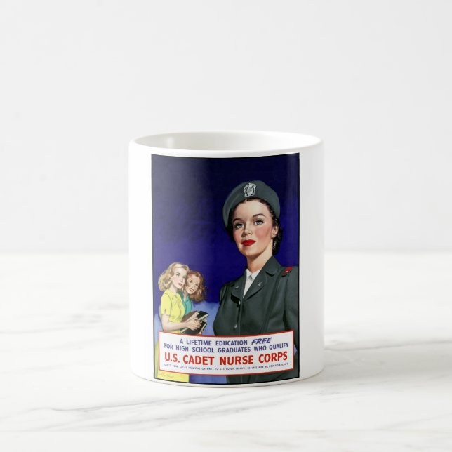 WW2 -- US Cadet Nurse Corps Coffee Mug (Center)