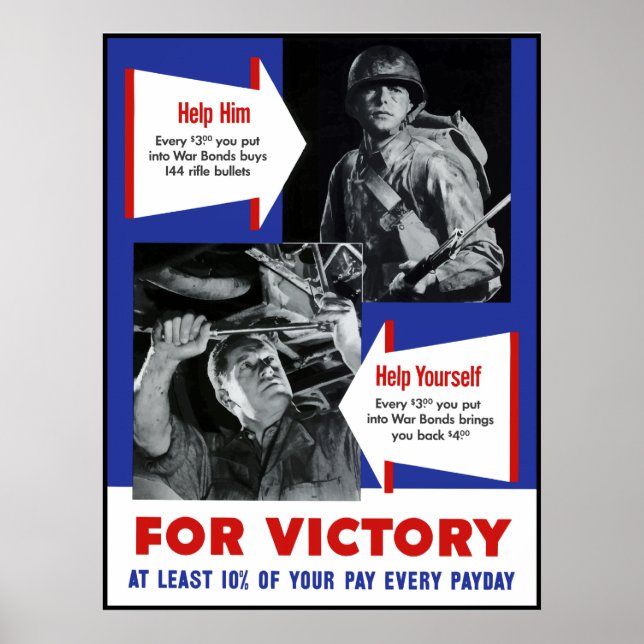 WW2 Victory Poster -- Border (Front)