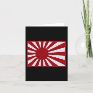 Ww2 War Flag Japan Flag Chest Retro Vintage Patch Card