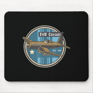 Ww2 Warplane F4u Corsair The Ww2 Aircraft Carrier  Mouse Mat