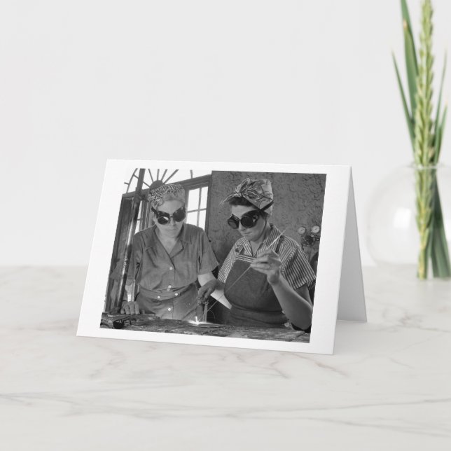 WW2 Women Welders, 1942 Card (Front)