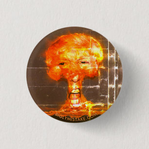 WW3 THE RATINGES WLL BE YUGE! 3 CM ROUND BADGE