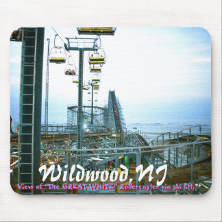 ww3, Wildwood,NJ, View of "The GREAT WHITE" Rol... Mouse Mat