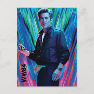 WW84   Blue-Green Steve Trevor Kaleidoscope Invitation Postcard