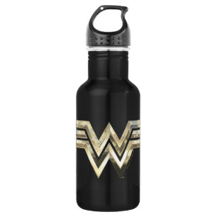WW84   Golden Wonder Woman Logo 532 Ml Water Bottle