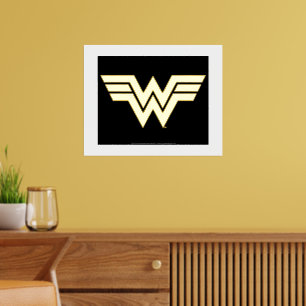WW84 Golden Wonder Woman Logo Foil Prints