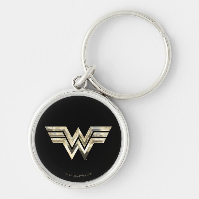 WW84 | Golden Wonder Woman Logo Key Ring (Front)