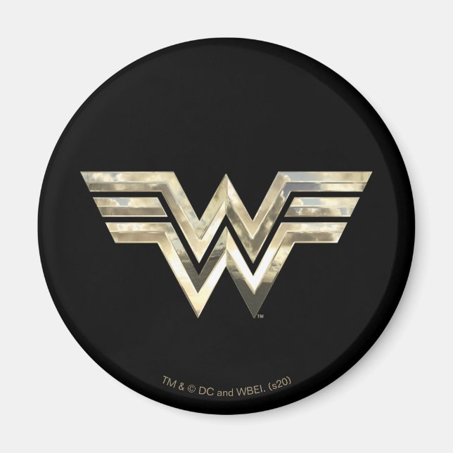 WW84 | Golden Wonder Woman Logo Magnet (Front)