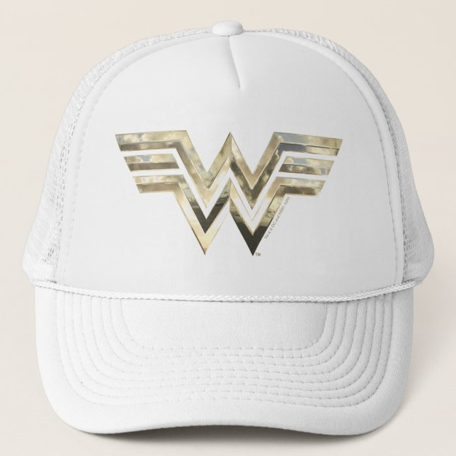 WW84 | Golden Wonder Woman Logo Trucker Hat (Front)