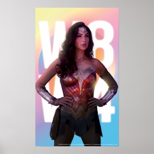 WW84 | Lo Fi Pastel Rainbow Wonder Woman Photo Poster | Zazzle.co.uk