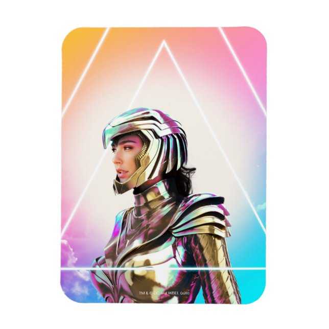 WW84 | Lo Fi Wonder Woman Golden Armor Portrait Magnet (Vertical)