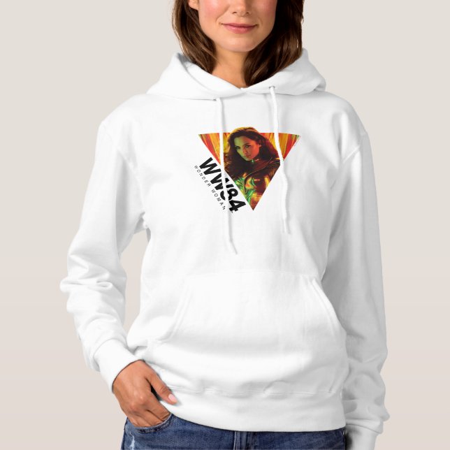 WW84 | Red-Orange Wonder Woman Kaleidoscope Hoodie (Front)