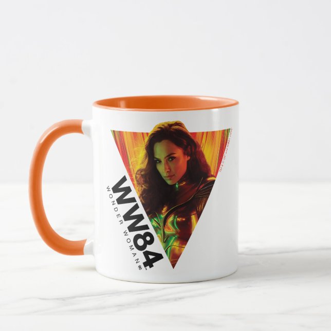 WW84 | Red-Orange Wonder Woman Kaleidoscope Mug (Left)