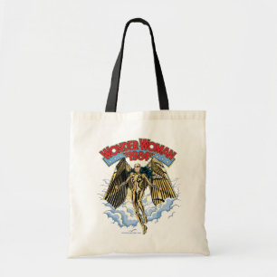 WW84 Retro Comic Gold Armour Wonder Woman Tote Bag