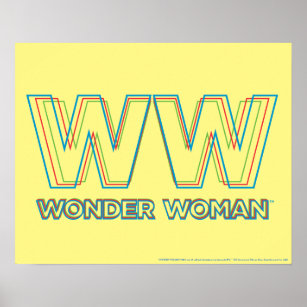 WW84   RGB Split Wonder Woman Title Poster