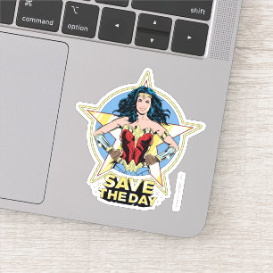 WW84   Save The Day Wonder Woman Retro Comic Art