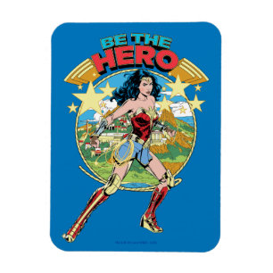 WW84   Themyscira Wonder Woman Retro Comic Art Magnet