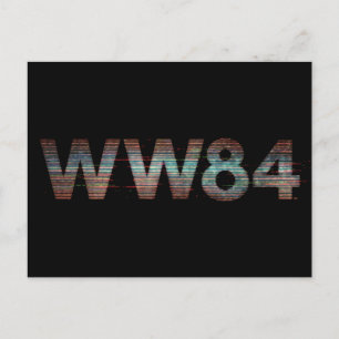 WW84   TV Static Logo Invitation Postcard