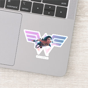 WW84   Wonder Woman Flying Lo Fi Pastel Graphic