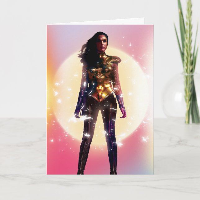 WW84 | Wonder Woman Gold Armor Lo Fi Sparks Photo Card (Front)