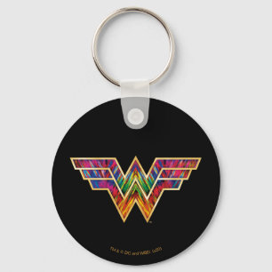 WW84   Wonder Woman Kaleidoscope Logo Key Ring