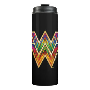 WW84 Wonder Woman Kaleidoscope Logo Thermal Tumbler