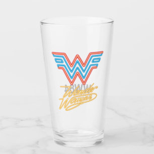 WW84   Wonder Woman Neon Light Logo Glass