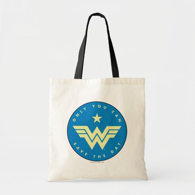 WW84 | Wonder Woman Only You Can Save The Day Tote Bag (Front)
