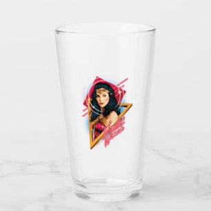 WW84 Wonder Woman Retrowave Character Badge Glass