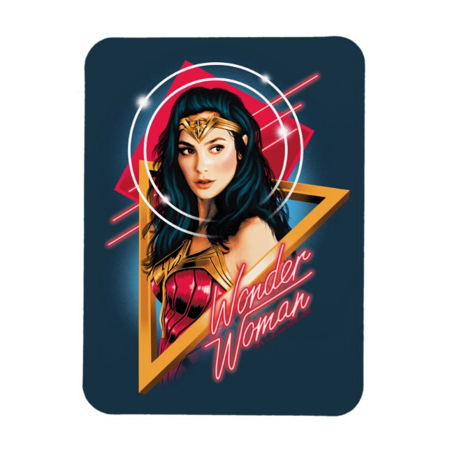 WW84 | Wonder Woman Retrowave Character Badge Magnet (Vertical)
