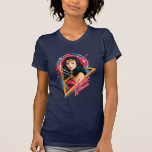 WW84 Wonder Woman Retrowave Character Badge T-Shirt