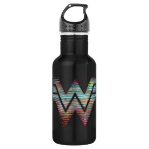WW84   Wonder Woman TV Static Logo 532 Ml Water Bottle
