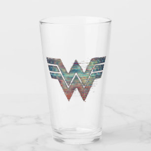 WW84 Wonder Woman TV Static Logo Glass