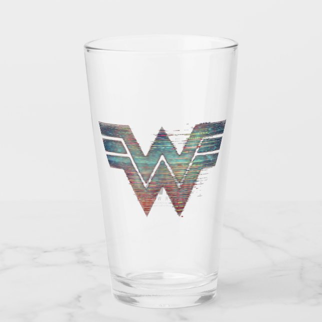 WW84 | Wonder Woman TV Static Logo Glass (Front)