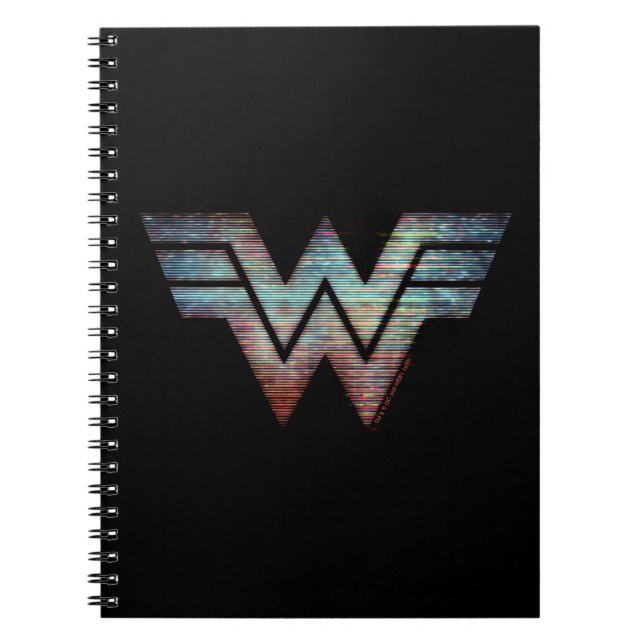 WW84 | Wonder Woman TV Static Logo Notebook (Front)