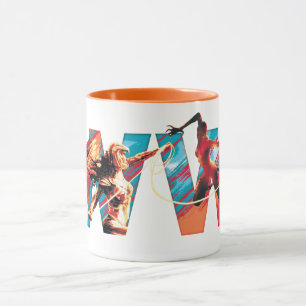 WW84 Wonder Woman Vs. The Cheetah WW Logo Mug