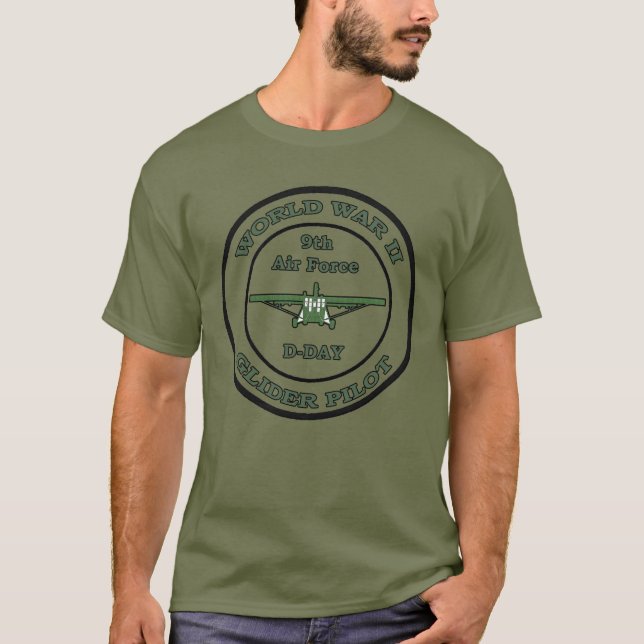 WW 2 Glider Pilot D-Day June 6, 1944 T-Shirt (Front)