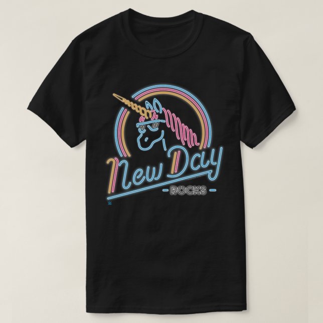 WWE New Day Neon Unicorn 837 T-Shirt (Design Front)