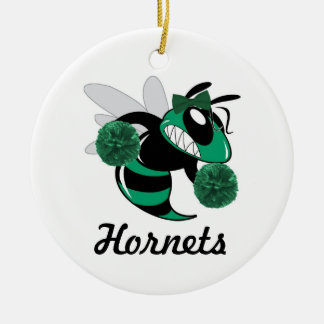 WWHS Hornet Cheerleading Change the Score Ornament