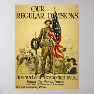 WWI American recruiting poster